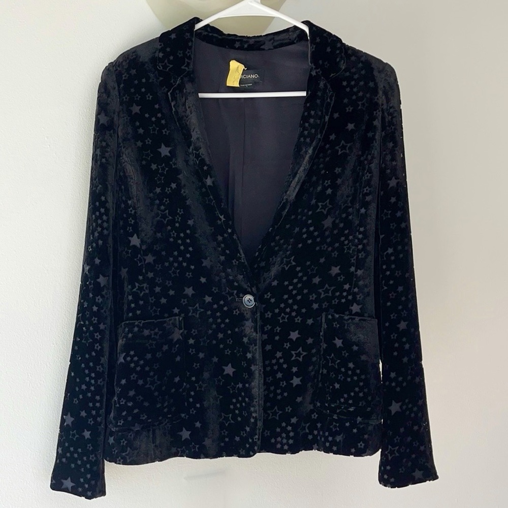 Marciano blazer velvet stars size 0, Guess by Marciano black